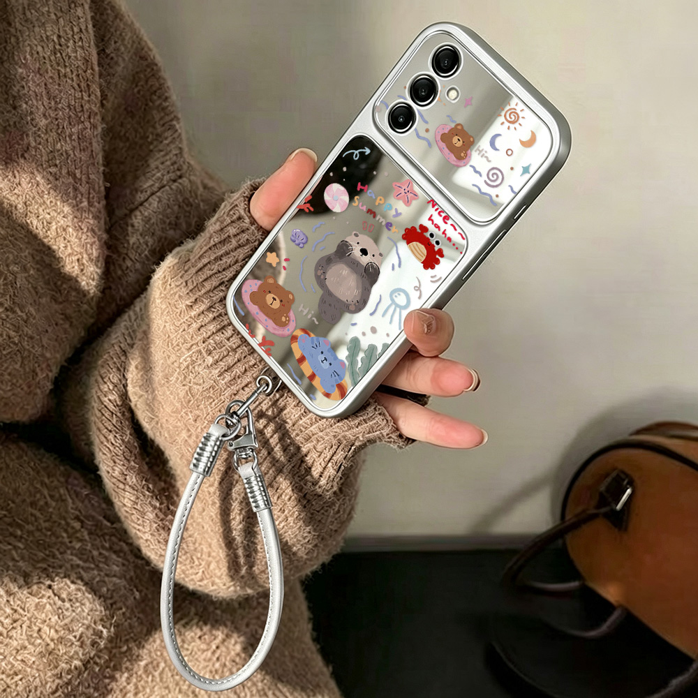 Cartoon Bear Mirror Case with  - огляд і ціна Phone Cases Galaxy A16 5G