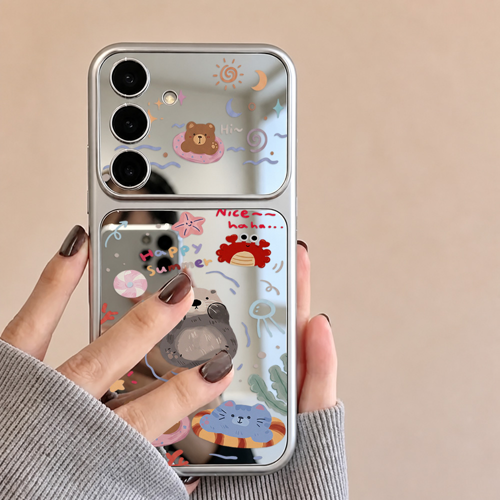 Cartoon Bear Mirror Case with  - огляд і ціна Phone Cases Galaxy A16 5G