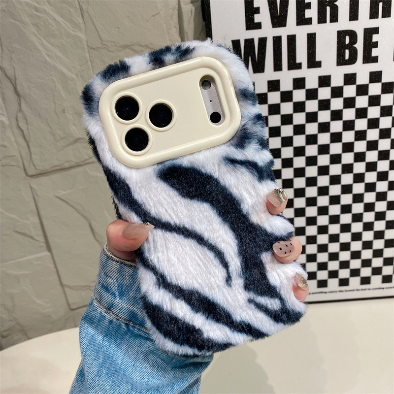 Luxury Zebra Pattern Fluffy Pl - огляд і ціна Phone Cases Iphone 13