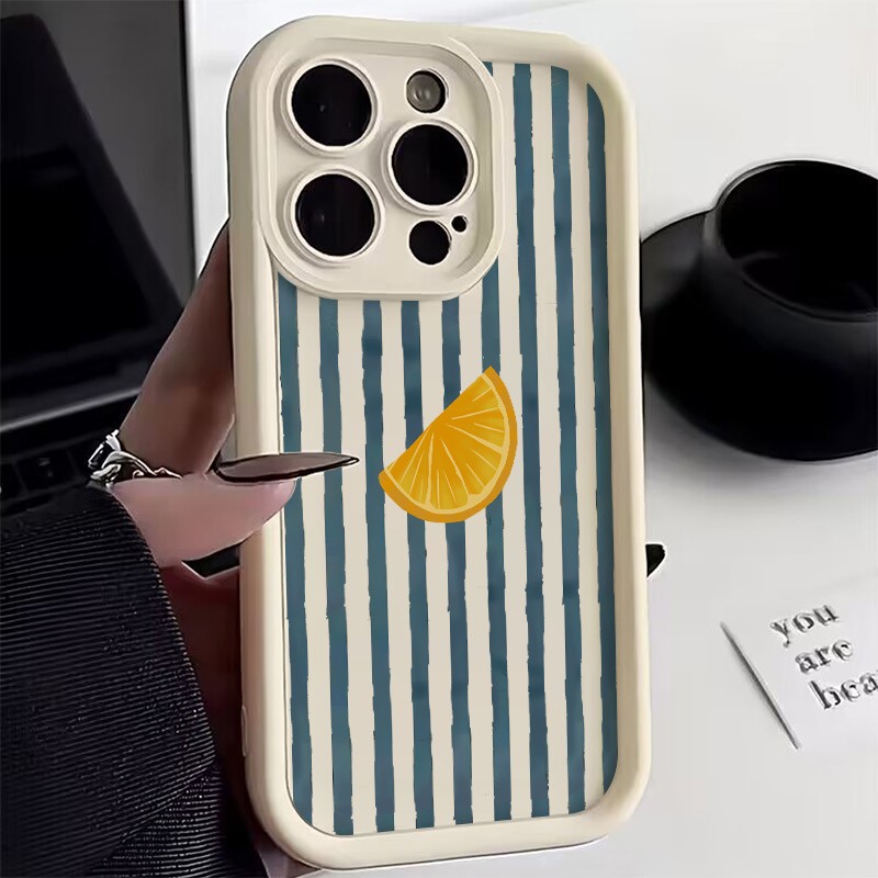 Striped Lemon Slice Pattern Ph - огляд і ціна Phone Cases Xr Iphone