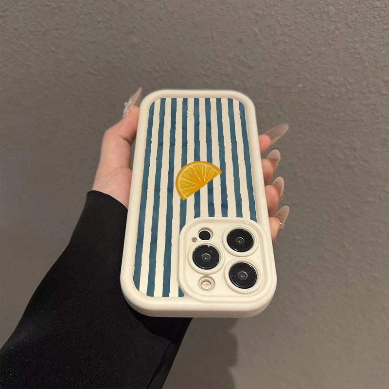 Striped Lemon Slice Pattern Ph - огляд і ціна Phone Cases Xr Iphone