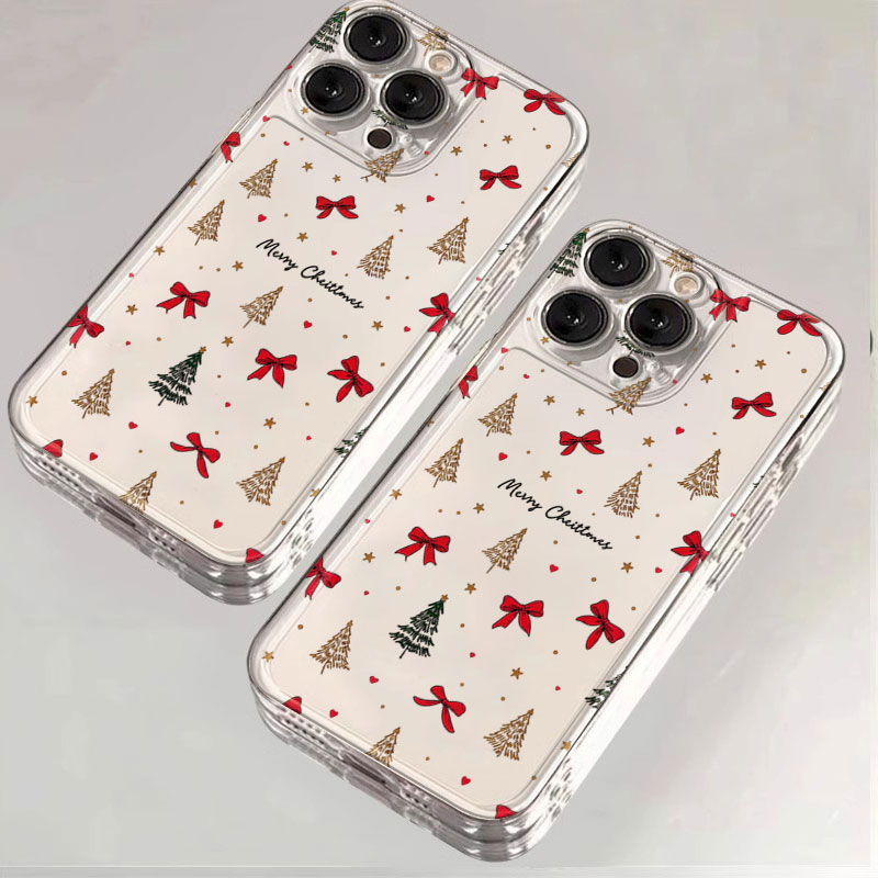Red Bow Christmas Clear Shockp - огляд і ціна Phone Cases Xr Iphone