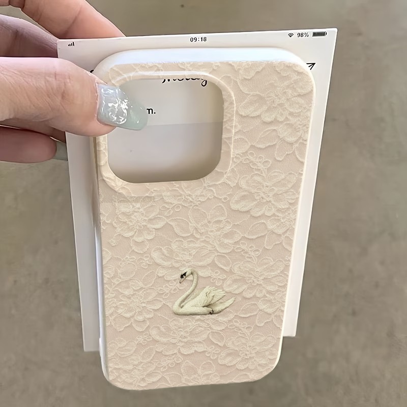 Lace Swan Pattern Lychee Textu - огляд і ціна Phone Cases For Iphone 16