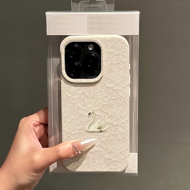 Lace Swan Pattern Lychee Textu - огляд і ціна Phone Cases For Iphone 16
