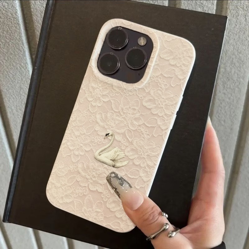 Lace Swan Pattern Lychee Textu - огляд і ціна Phone Cases For Iphone 16