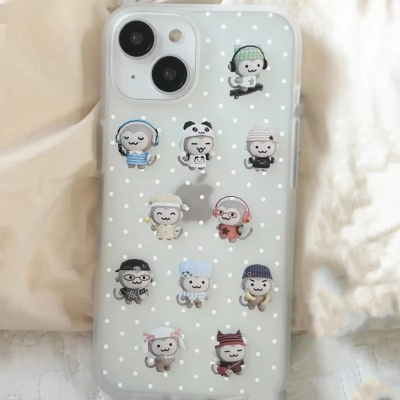 Simple Kawaii Monkey White Pol - огляд і ціна Phone Cases Iphone 13